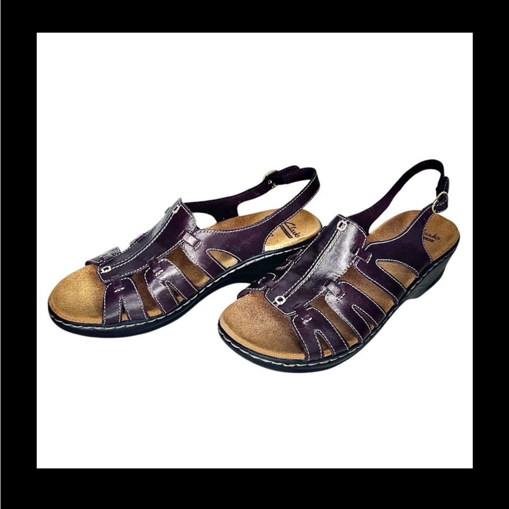 New NWT Clarks Leather Lexi Venice Slingback Sandal